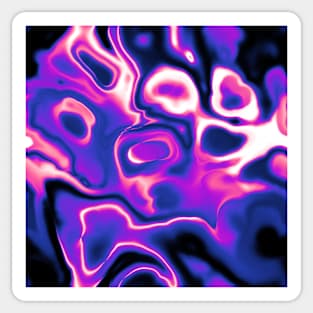 Genderfluid Pride Abstract Swirled Spilled Paint Sticker